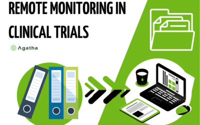 What is remote monitoring in clinical trials?